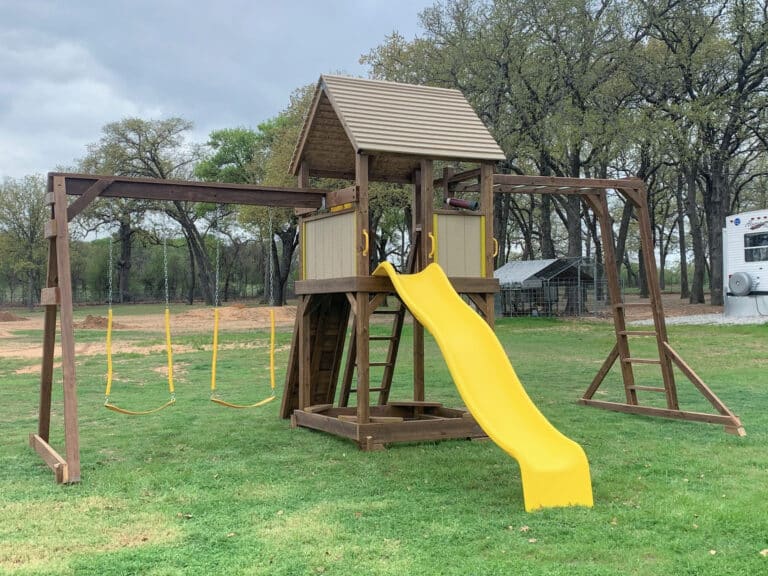 yellow swing set for sale in cleburne